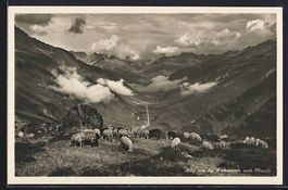 Andermatt, Blick von der Furkastrasse na