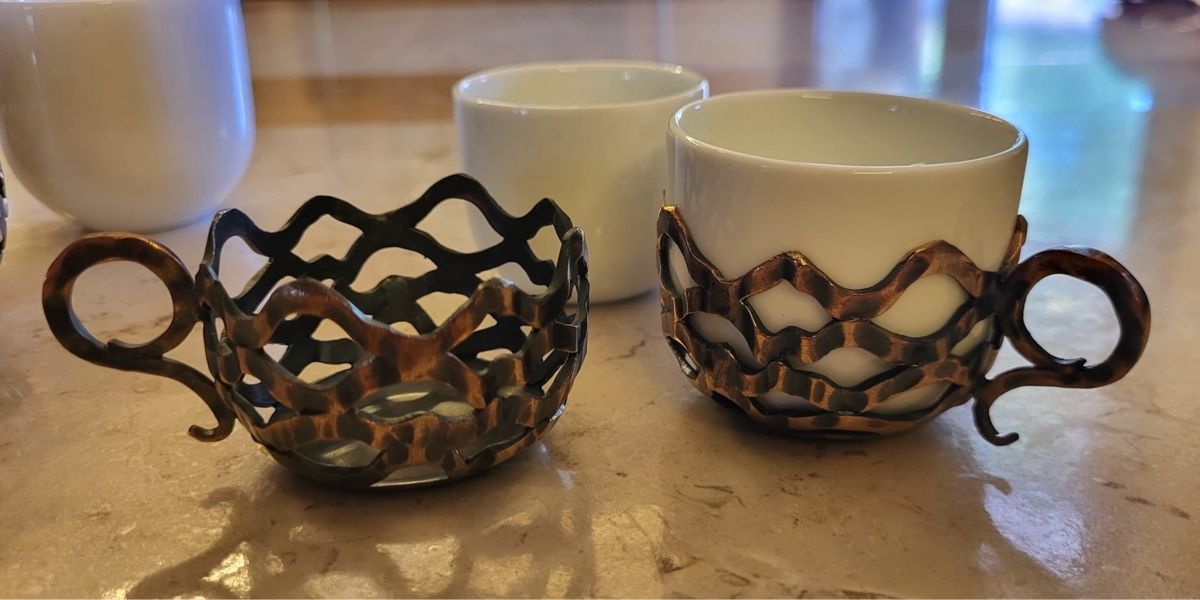 Tazze: Objet de table - tasses d’art bronze – Nuovo e nell'imballaggio originale da Bursinel venduto da SeveralLives 2
