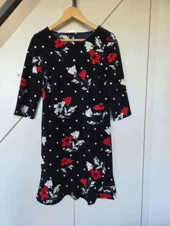 P&C Kleid Damen 38 (blau/floral gemustert)