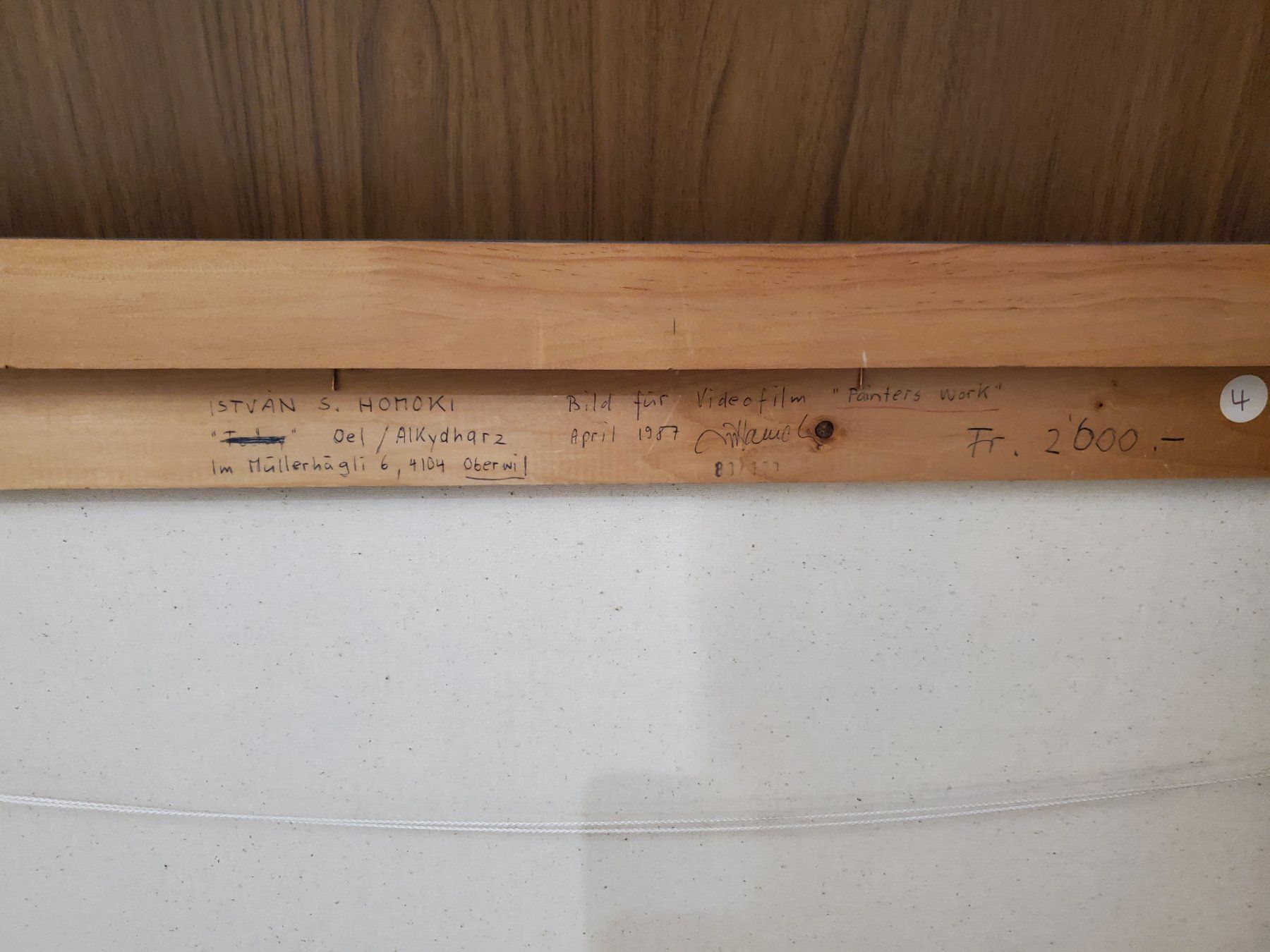Poster & Bilder: ISTVAN S.HOMOKI 1987 – Gebraucht aus BASEL von elvins 4