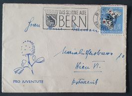 Pro Juventute Briefli 1955, nach Wien gelaufen