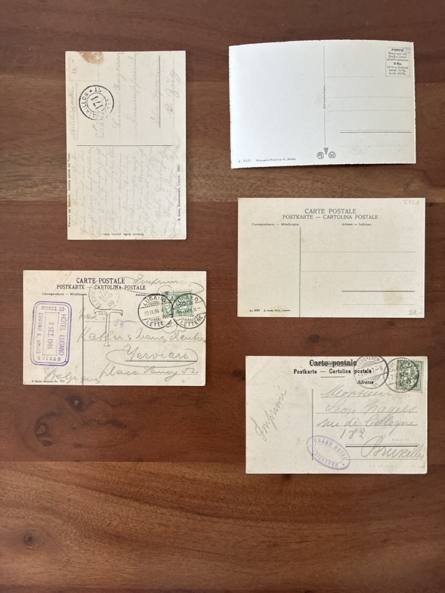 Cartoline postali: 10 Ansichtskarten Schweiz von der Gotthardbahn – Usato da Oftringen venduto da Cla.vD.74 3