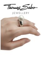 Bague Massive THOMAS SABO Argent & Perle synthétique Blanche
