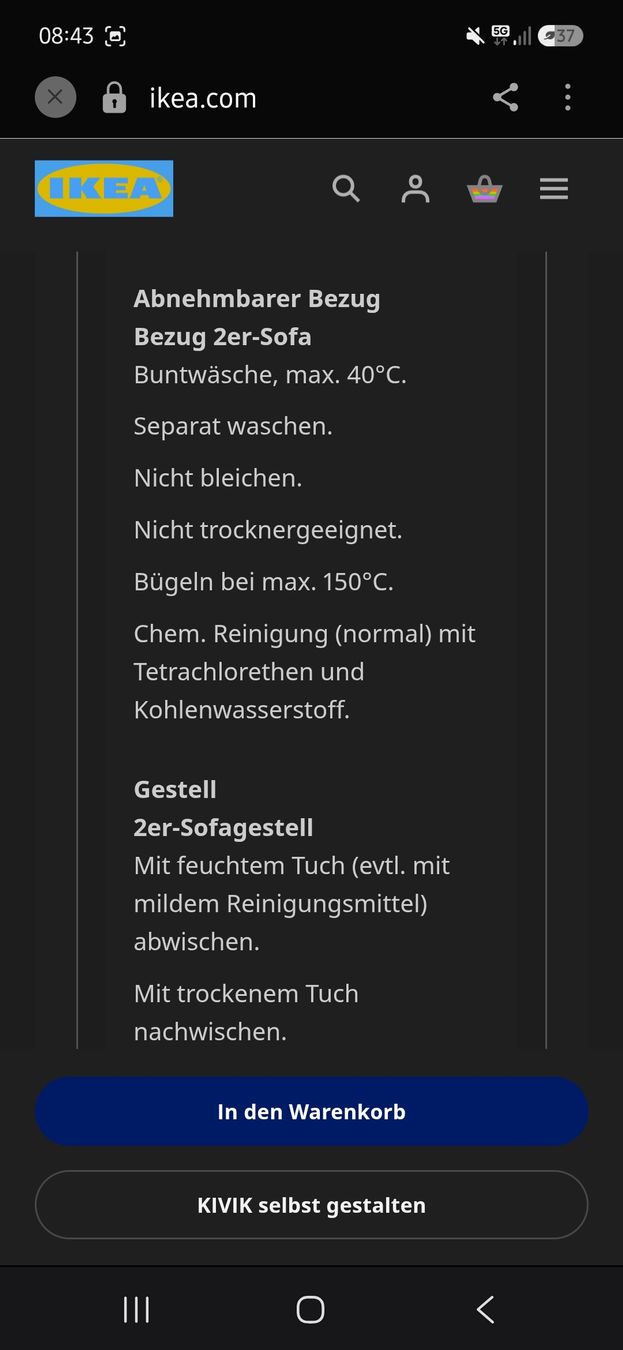 Sofas: Sofa grau 2-Plätzer guter Zustand – Gebraucht aus Neuhausen am Rheinfall von Shine7878 6