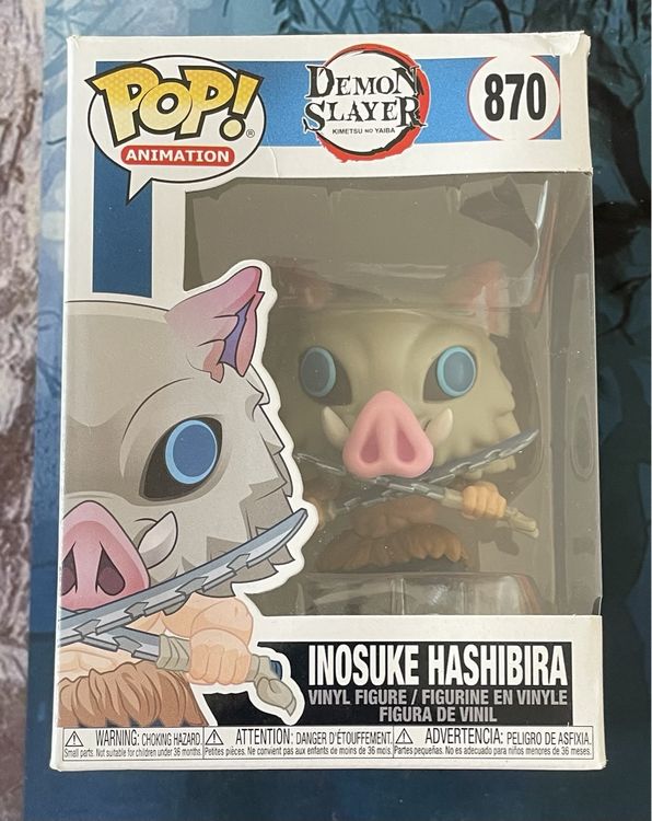 Funko Pop Inosuke Hashibira Demon Slayer #870 (Neu und originalverpackt ...