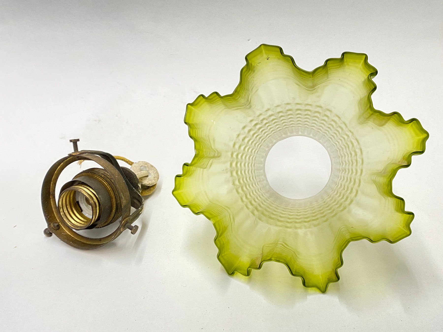 Lampade: Jugendstil Schöne Lampe, Hängelampe – Usato da Schaffhausen venduto da vintageville 7