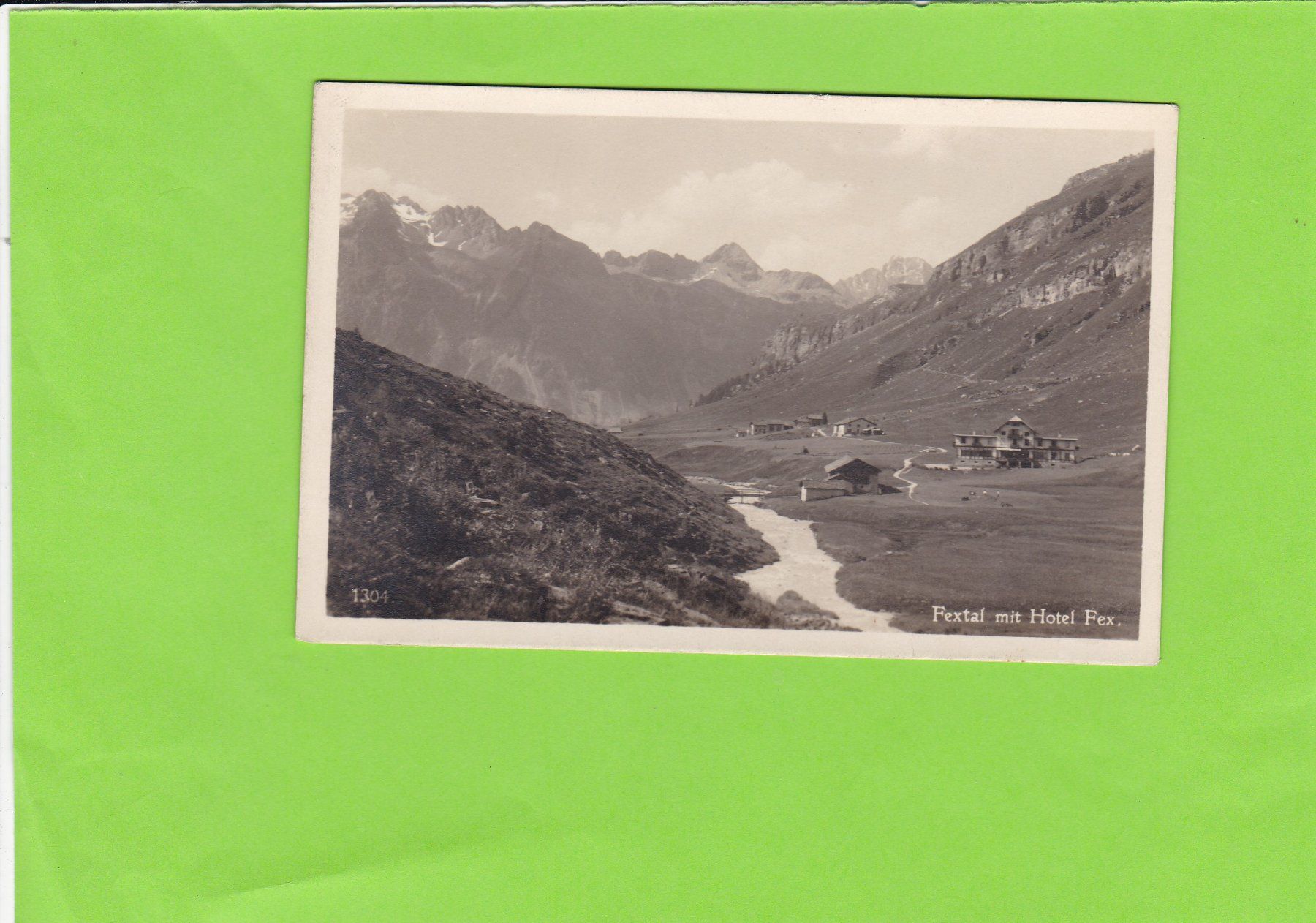 Cartoline postali: Fextal mit Hotel Fex – Usato da St. Peterzell venduto da neckertal