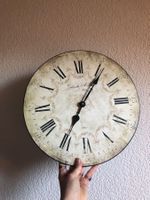 LAFINESSE Charmante horloge murale Shabby Chic