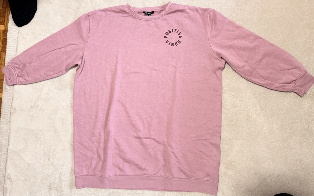 Maglioni & Felpe: Esmara Pullover Gr. XL (46/48), rosa "Positive Vibes", Top – Nuovo (secondo la descrizione) da Basel venduto da AninaAti
