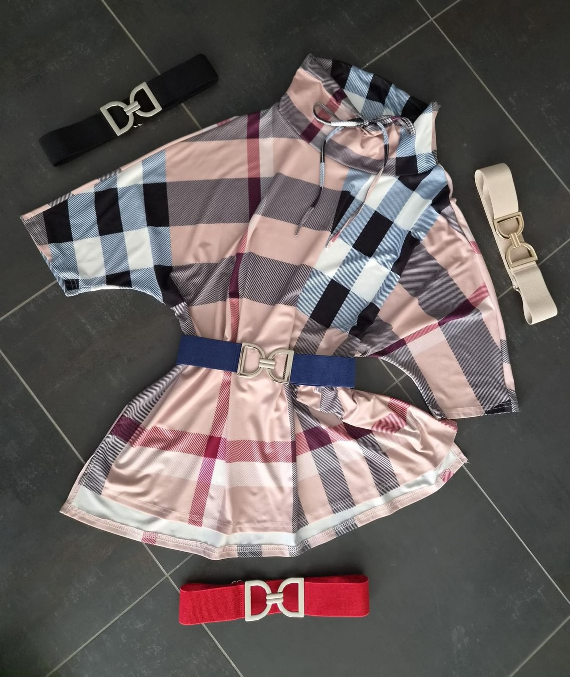 Ceintures: Longue Blouse élasthane(36/38)avec 4 ceintures élastiques – Neuf avec emballage d'origine à Etoy par MyStyleMyMode 4