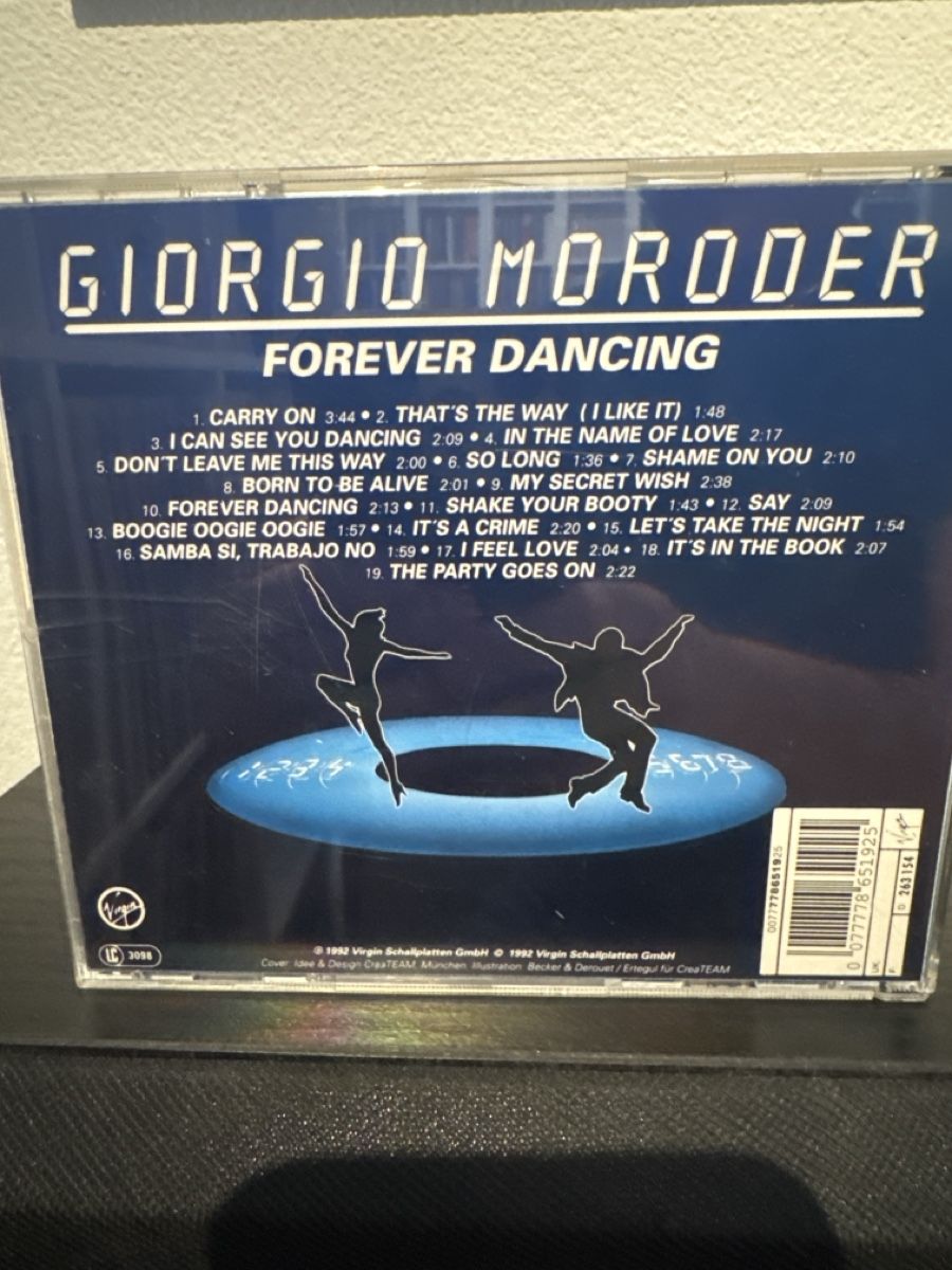CD: Giorgio Moroder - forever dancing - 19 hits nonstop – Usato da Oberglatt ZH venduto da Incredibles 1
