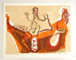 Valentin Hauri *1954 in Baden CH Lithografie, handsigniert