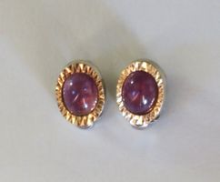 Ohrclip mit Amethyst