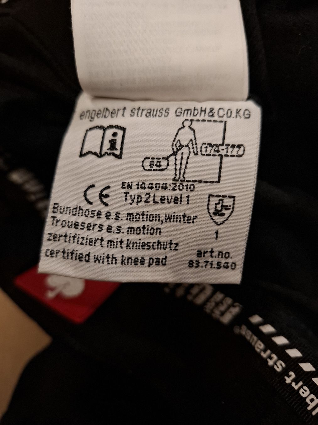 Engelbert Strauss Pantaloni: Arbeitshose Engelbert Strauss Motion Winter Grösse 48 – Usato da Tuggen venduto da Sani-liquidation 2