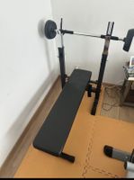 Hantelbank mit lang Hantel