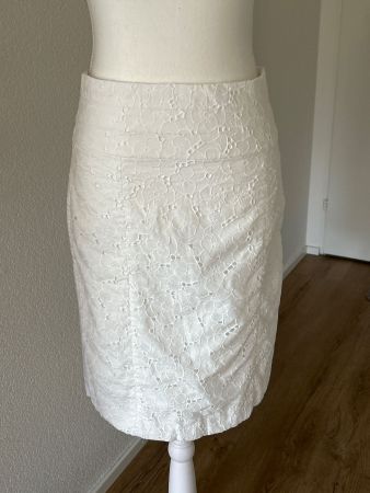 Jupe weiss gefüttert  von H&M Gr. 38