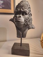 Gorilla Affen Kopf Statue