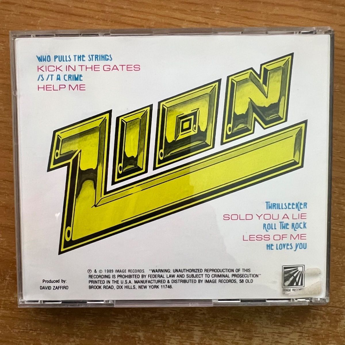 CD: Zion - Thunder From The Mountain / CD - 1. US-Press. 1989 – Usato da Gais venduto da soundcave57 1