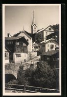 Fiesch, Ortspartie mit Blick zur Kirche