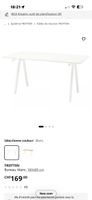 Bureau IKEA TROTTEN blanc dimensions 160x80 cm