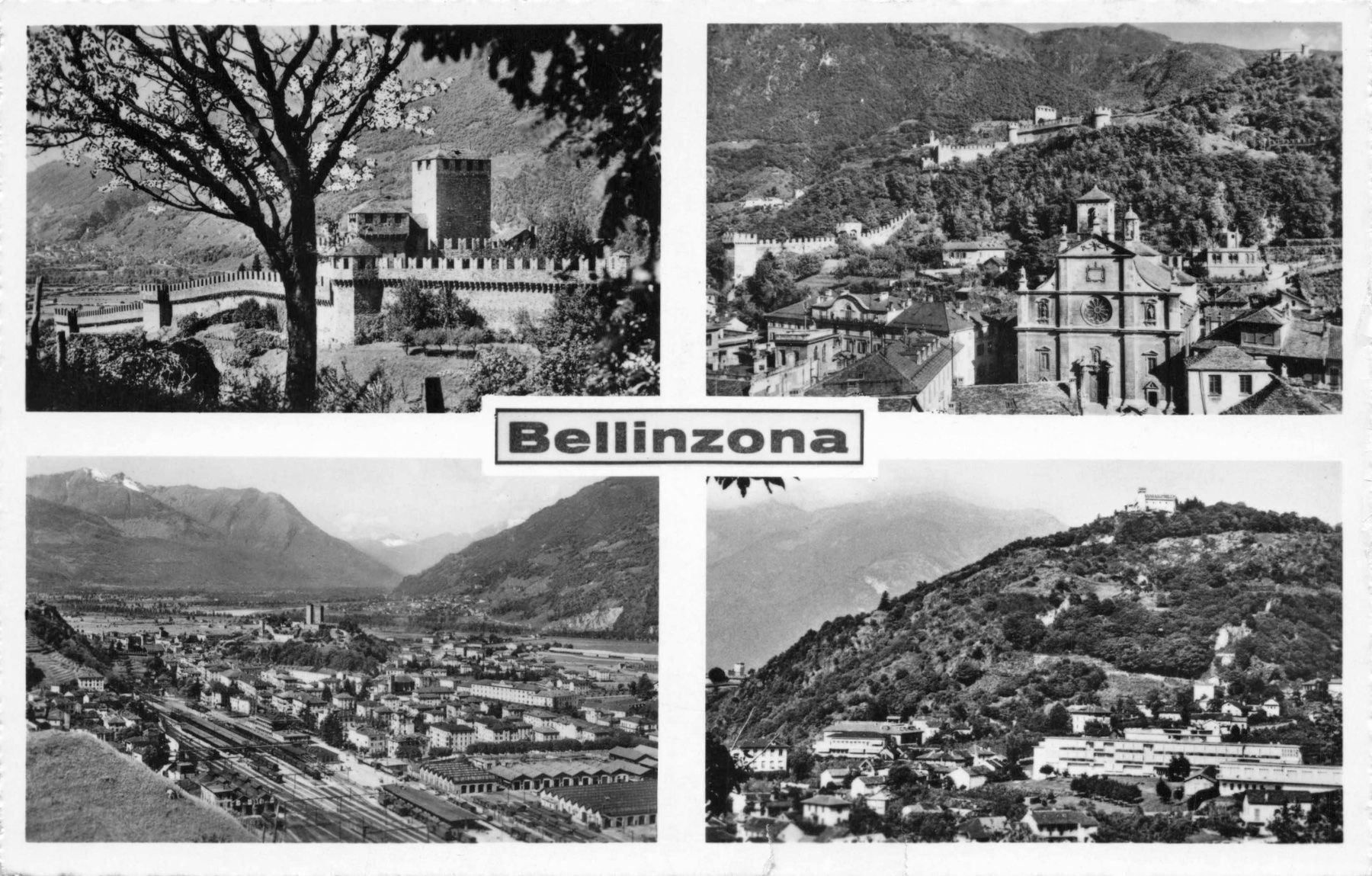 Cartoline postali: 2 ak Bellinzona Ti – Usato da Biasca venduto da Blenio71 2