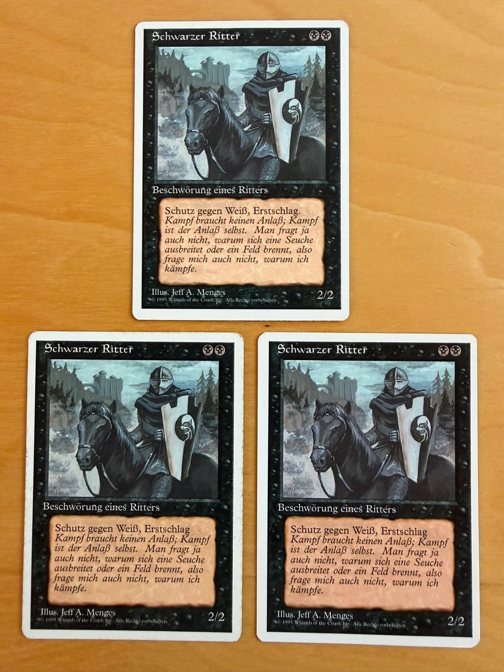 Magic The Gathering Carte collezionabili: Schwarzer Ritter // Black Knight // 4th Edition // Magic – Usato da Binz venduto da Tempelritter