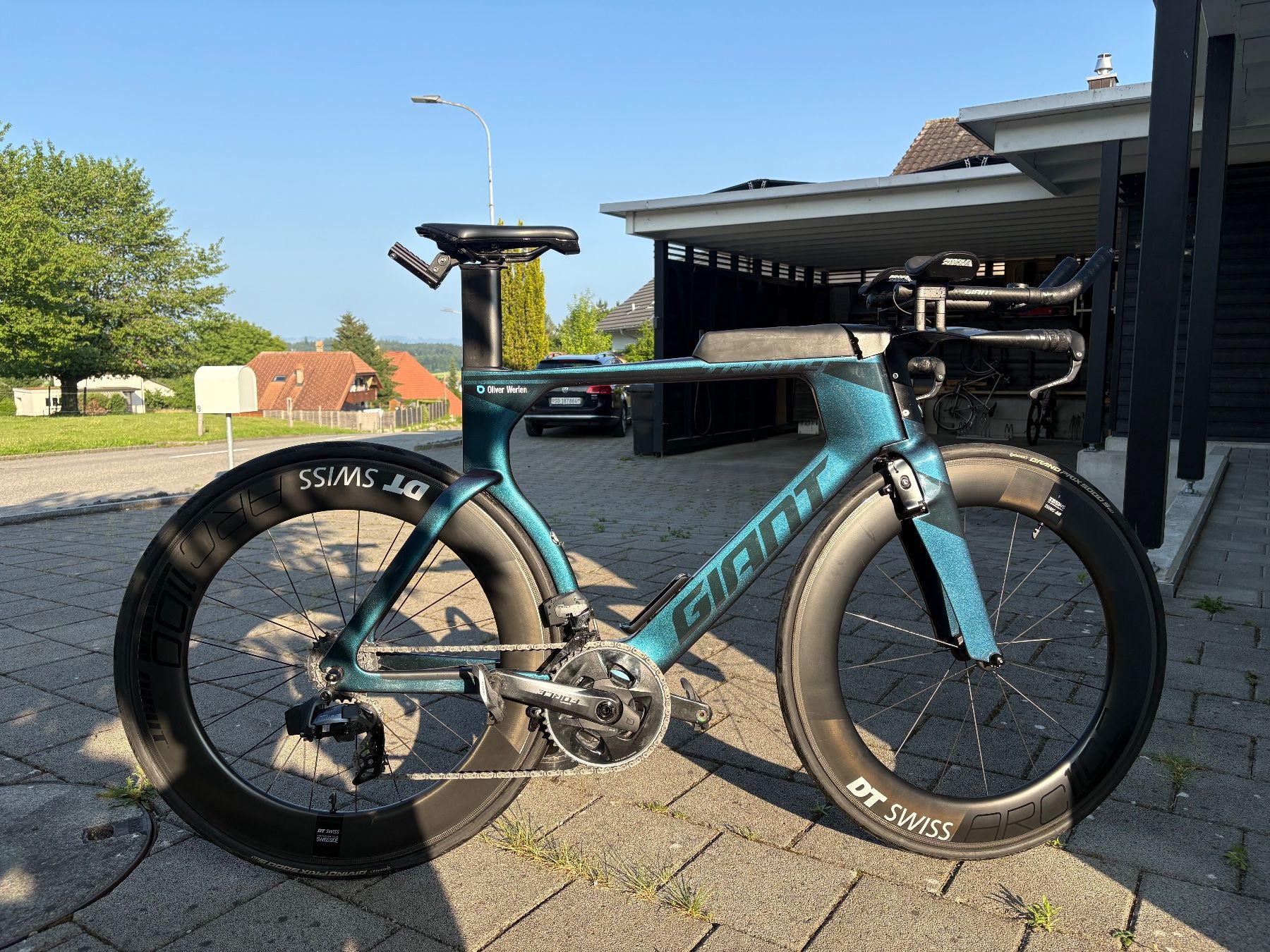 Giant Biciclette: Giant Trinity 2022 Triathlonrad mit Powermeter – Usato da Lüterkofen venduto da Oliver_Werlen