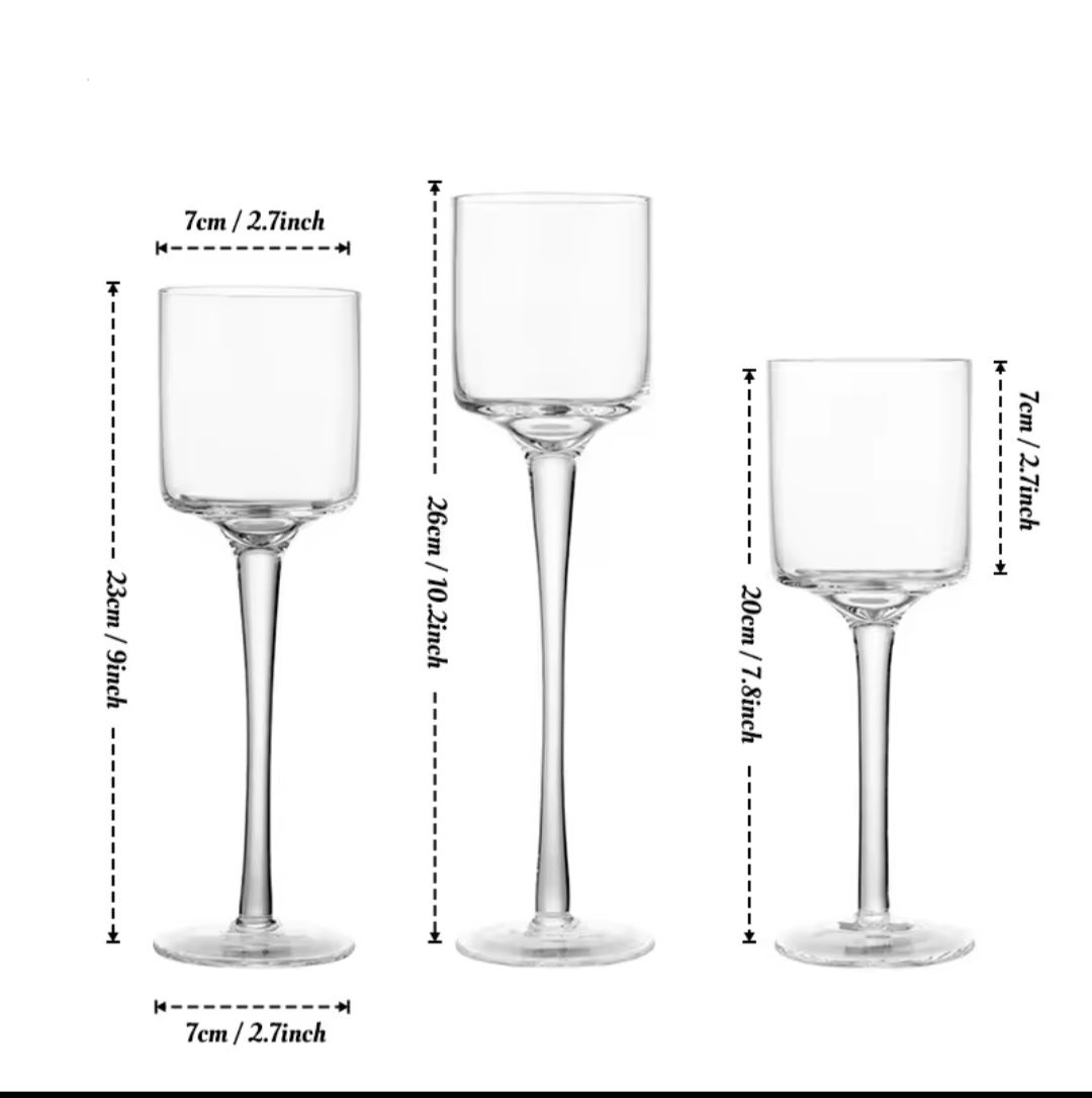 Portacandele: Kerzenhalter Glas 3er Set  OVP – Nuovo (secondo la descrizione) da Urtenen-Schönbühl venduto da wirbelwind010 1