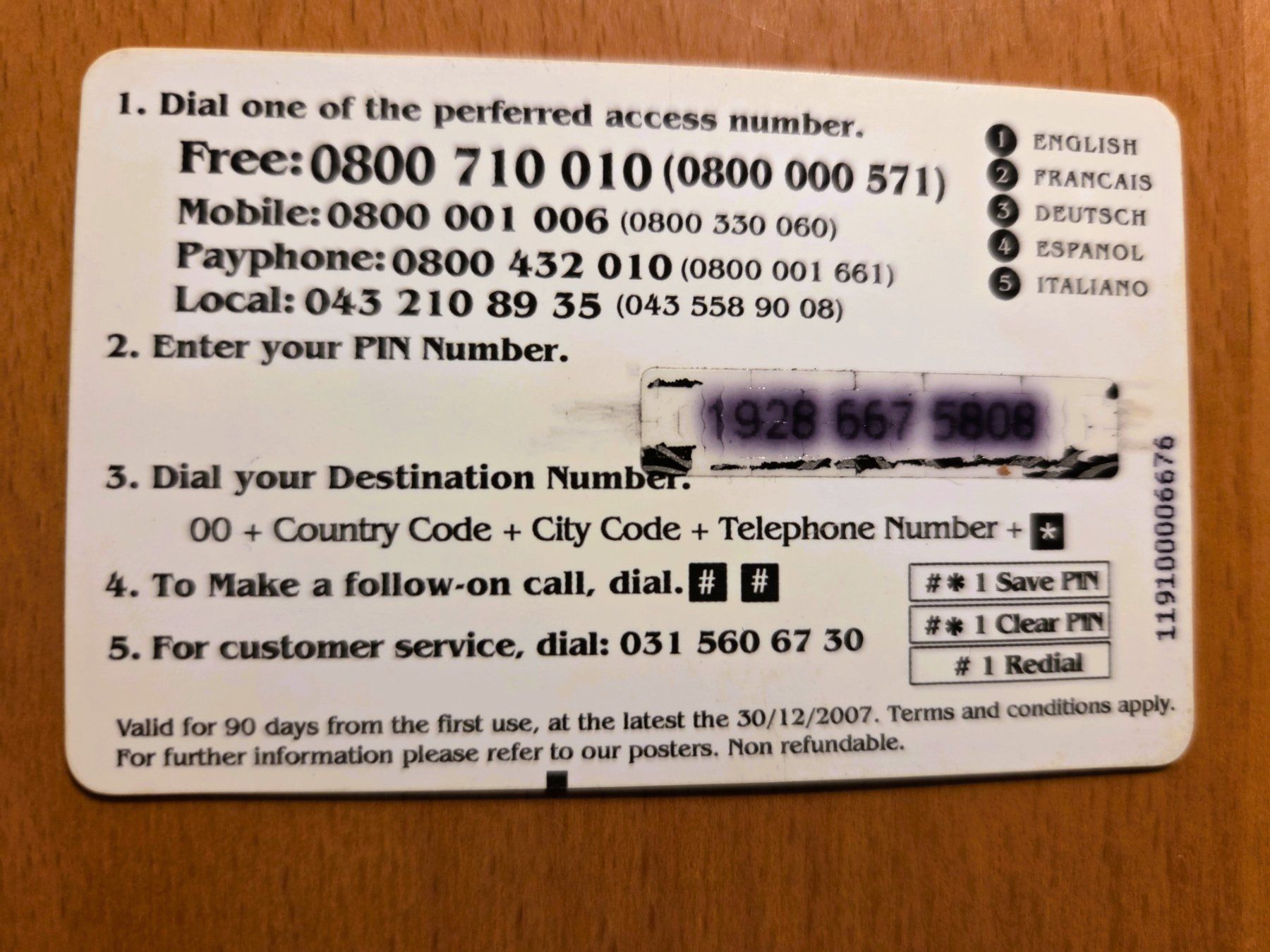 Schede telefoniche: PREPAID - SCHWEIZ – Usato da Brüttisellen venduto da Nighttrain 1