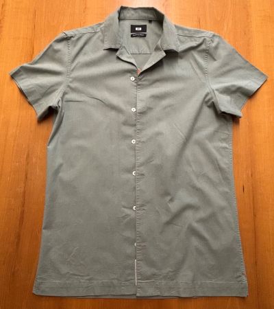WE Fashion Kurzram Hemd OliveGrün Gr. S | TOP ZUSTAND