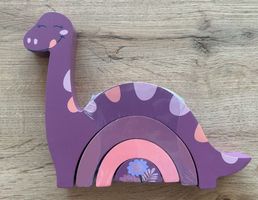 Holzspielzeug / Baby Puzzle Dinosaurier, NEU & OVP
