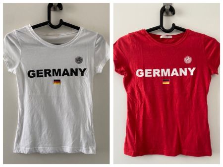 2 Stk. T-Shirt Deutschland Gr. M