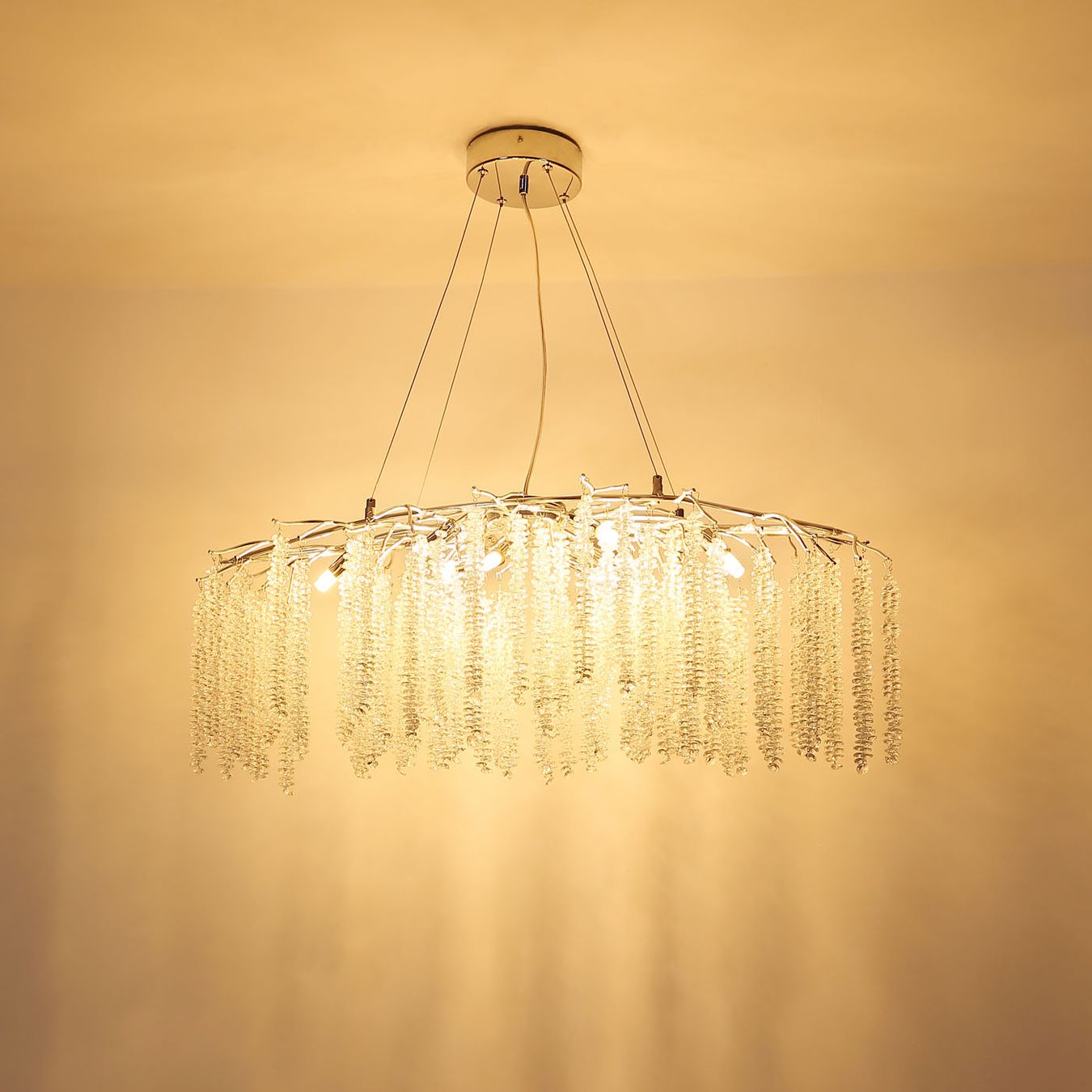 Lampadari & plafoniere: Pendelleuchte, Chrom, 100 cm x 40 cm – Nuovo (secondo la descrizione) da Kreuzlingen venduto da Smart-Light 2