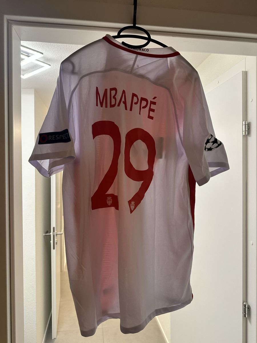 Nike Canottiere & Pantaloni: Maillot Monaco Mbappé  – Nuovo (secondo la descrizione) da Grancy venduto da arn_lmj6 1