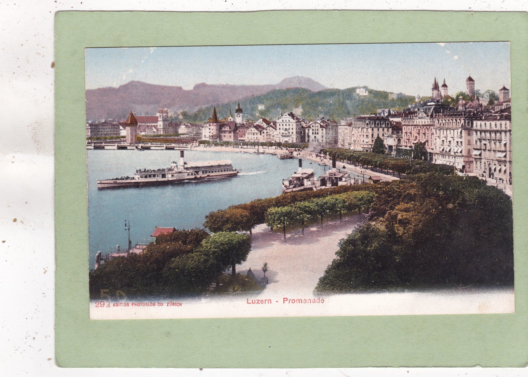 Ansichtskarten: Luzern Promenade – Gebraucht aus Herisau von Lisegrat2008