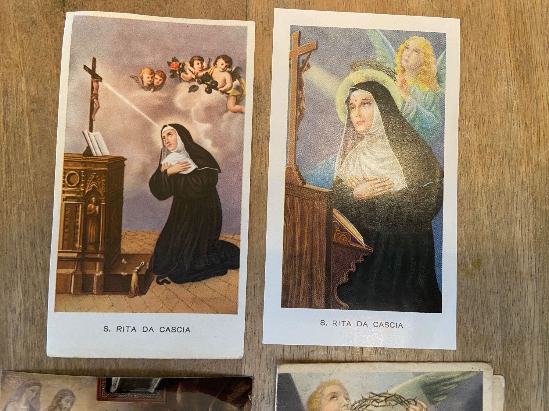 Foto & Immagini: 4 Heiligenbildli Andachtsbilder Heilige Rita da Cascia, – Usato da Luzern venduto da waterfront1 1