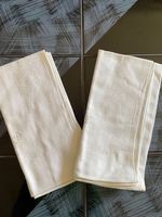 2 Geschirrtücher Tücher Serviette antik alt Leinen 29