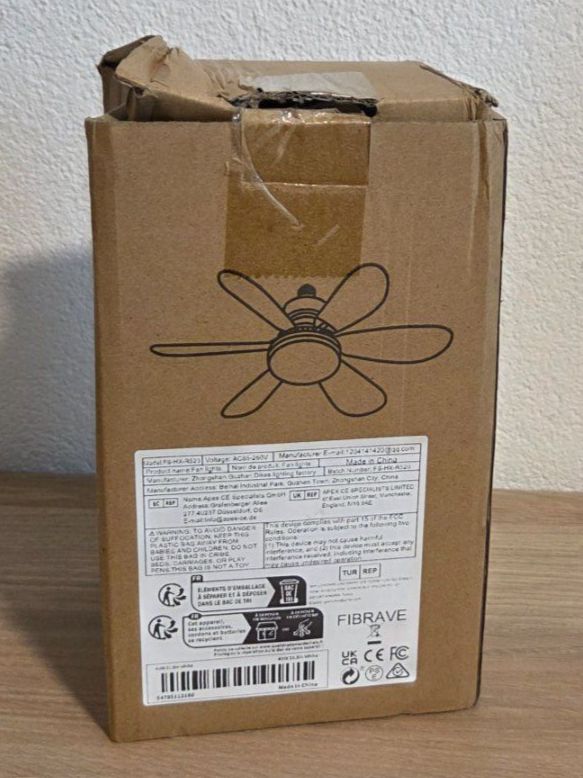 Ventilatoren: FIBRAVE Deckenventilator mit LED-Lampe 40W – Neu und originalverpackt aus Abtwil AG von MaVo.0710