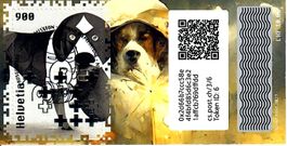 Swiss Crypto Stamps 3.0 ID6 mit Stempel