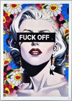 Death NYC Pop Art Druck " Murakami FUCK OFF Marilyn Monroe