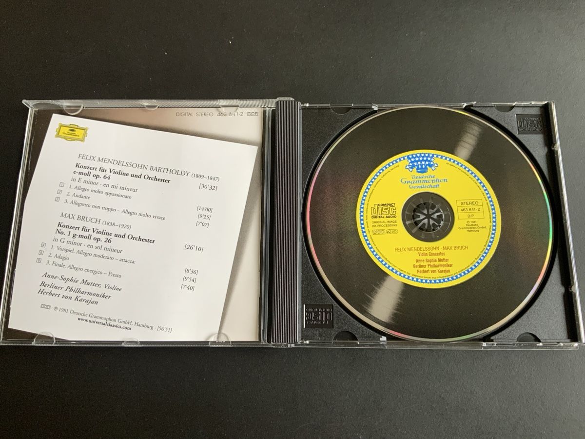 CD: Mendelsson - Bruch - CD Violinenkonzerte - Mutter, Karajan – Nuovo (secondo la descrizione) da Zürich venduto da thomashahn 1