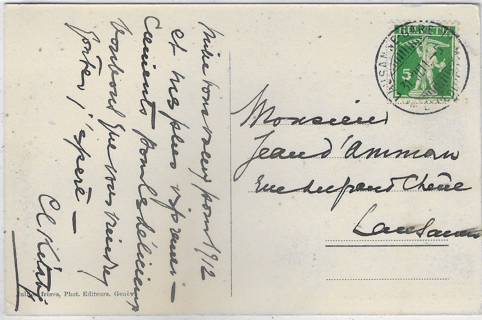 Cartoline postali: Cathedrale de Lausanne – Usato da Ettingen venduto da Kartenplanet 1