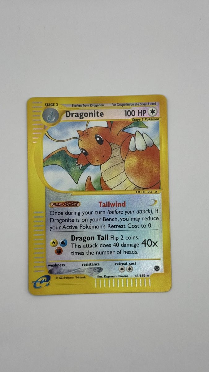 Pokémon Carte collezionabili: Dragonite Holo Reverse 43/165 expedition Base set – Usato da Belprahon venduto da Rob_ain