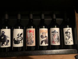 6 BOTTIGLIE VINO LIMITATE PER COLLEZZION