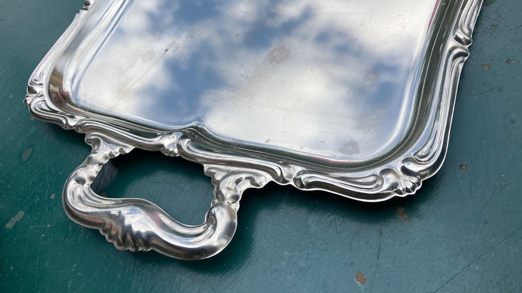 Piatti di portata: Plateau de service Inox vintage Servier Tablett – Usato da St-Cierges venduto da LeRegain 1
