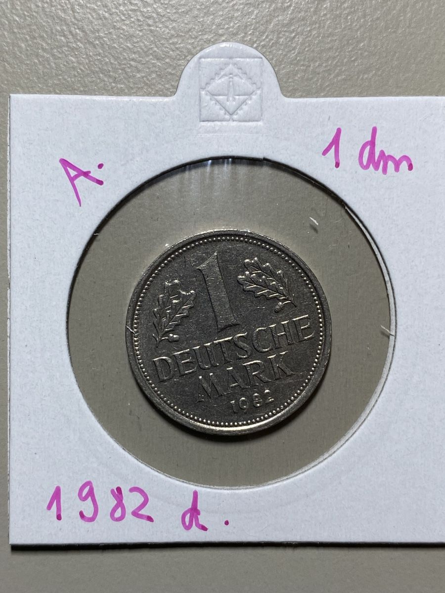 Alle Münzen: Allemagne - 1 DM - 1982 D  – Gebraucht aus Payerne von Mike1682