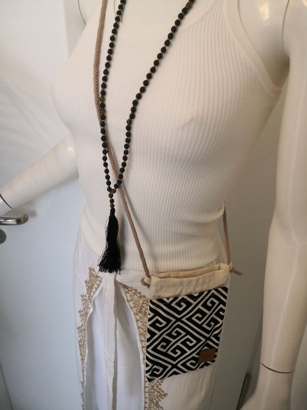 Taschen: 🤩BOHO-CHIC TASCHE SCHWARZ-WEISS NEU – Neu (gemäss Beschreibung) aus Olten von Naja-Twins-Twins 4