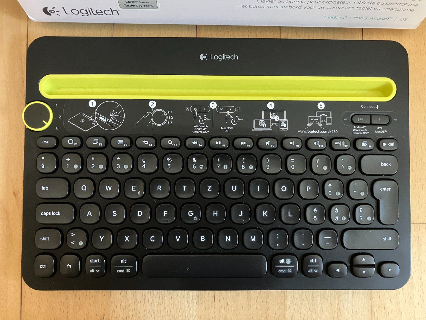 Logitech Tastiere: Logitech K480 Bluetooth Multi‑Device Keyboard – CH Layout – Usato da Murten venduto da tanjens 2