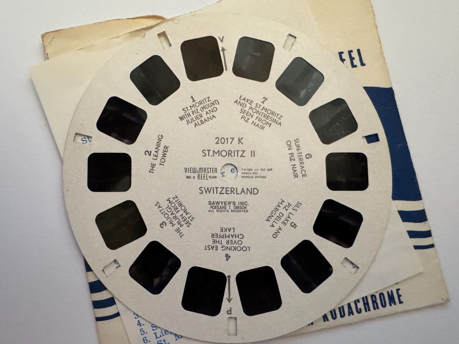 View-master Spielzeuge: View-Master 3D: Nr. 2017 K  ST. MORITZ II SWITZERLAND – Gebraucht aus Tegerfelden von siebenmacky 3