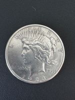 1923 Peace Dollar USA Silber Münze gute Erhaltung